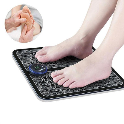 Electric EMS Foot Massager Pad Feet Muscle Stimulator Leg Reshaping Foot