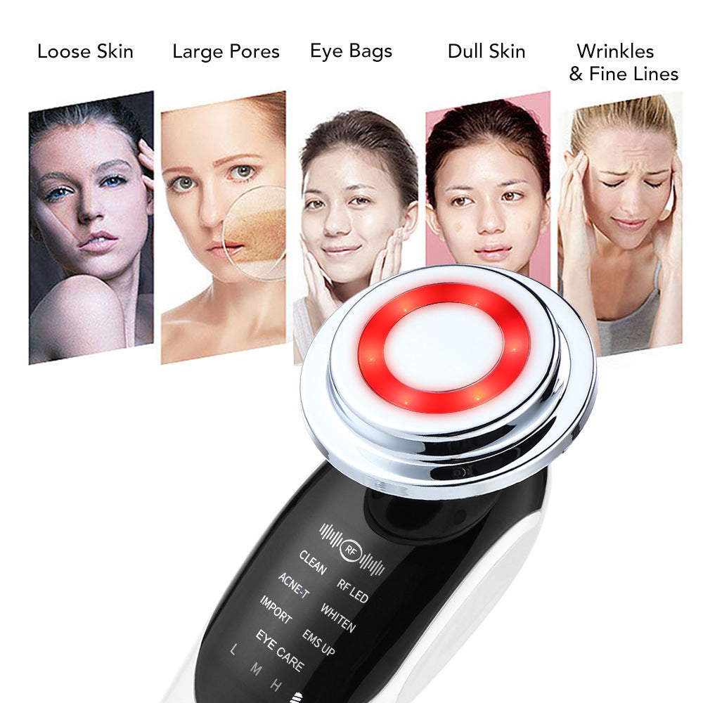 7 in 1 Facial Massager EMS Micro-current Color Light Vibration