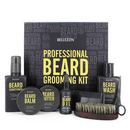 4 Pieces set Men Beard Growth Kit Rapid Growth