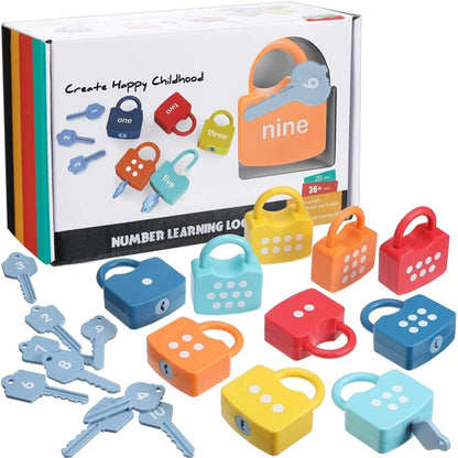 Lock And Key Pairing Alphanumeric Alphabet Learning Toy