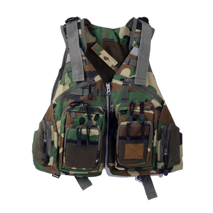 Outdoor sport fishing vest men vest respiratory utility fish vest