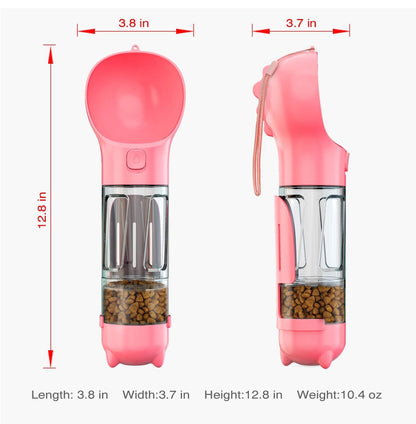 Pet Water Bottle Feeder Bowl Portable Drinking