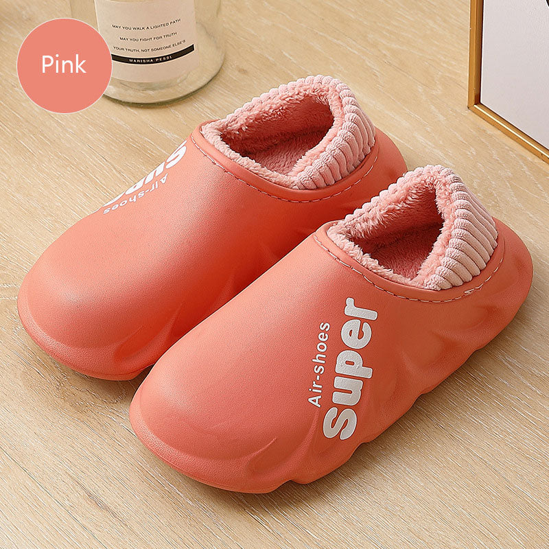 New Winter Slippers Warm Men Shoes Waterproof Couples