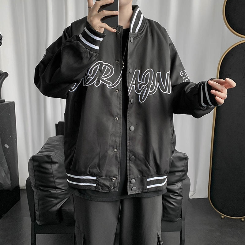 Letter embroidery men's jacket coat stitching embroidery baseball uniform