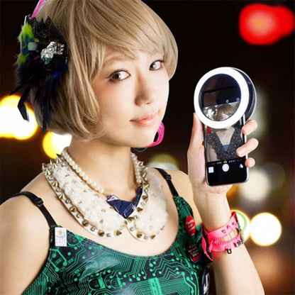 LED Selfie Flash Light Camera Clip-on Mobile phone ring light