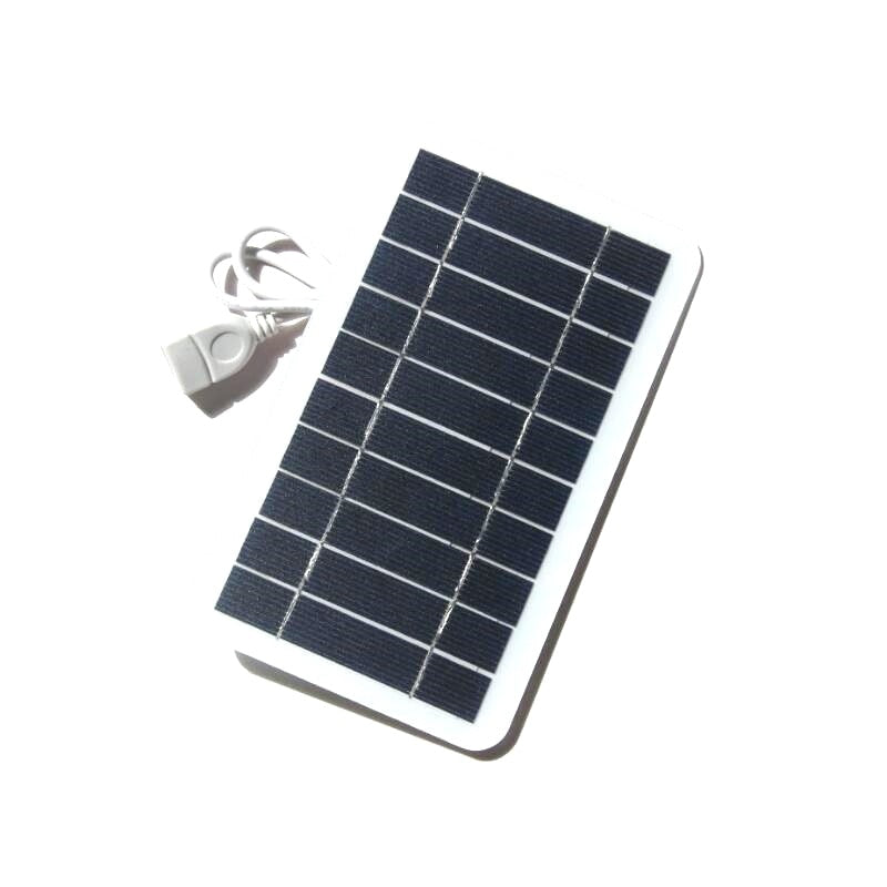 5V High Power USB Solar Panel Outdoor Waterproof Hike Camping