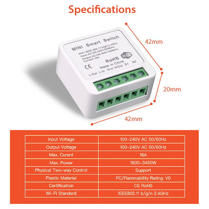 Smart Wifi Switch Yandex Timer Voice Control Automation Module