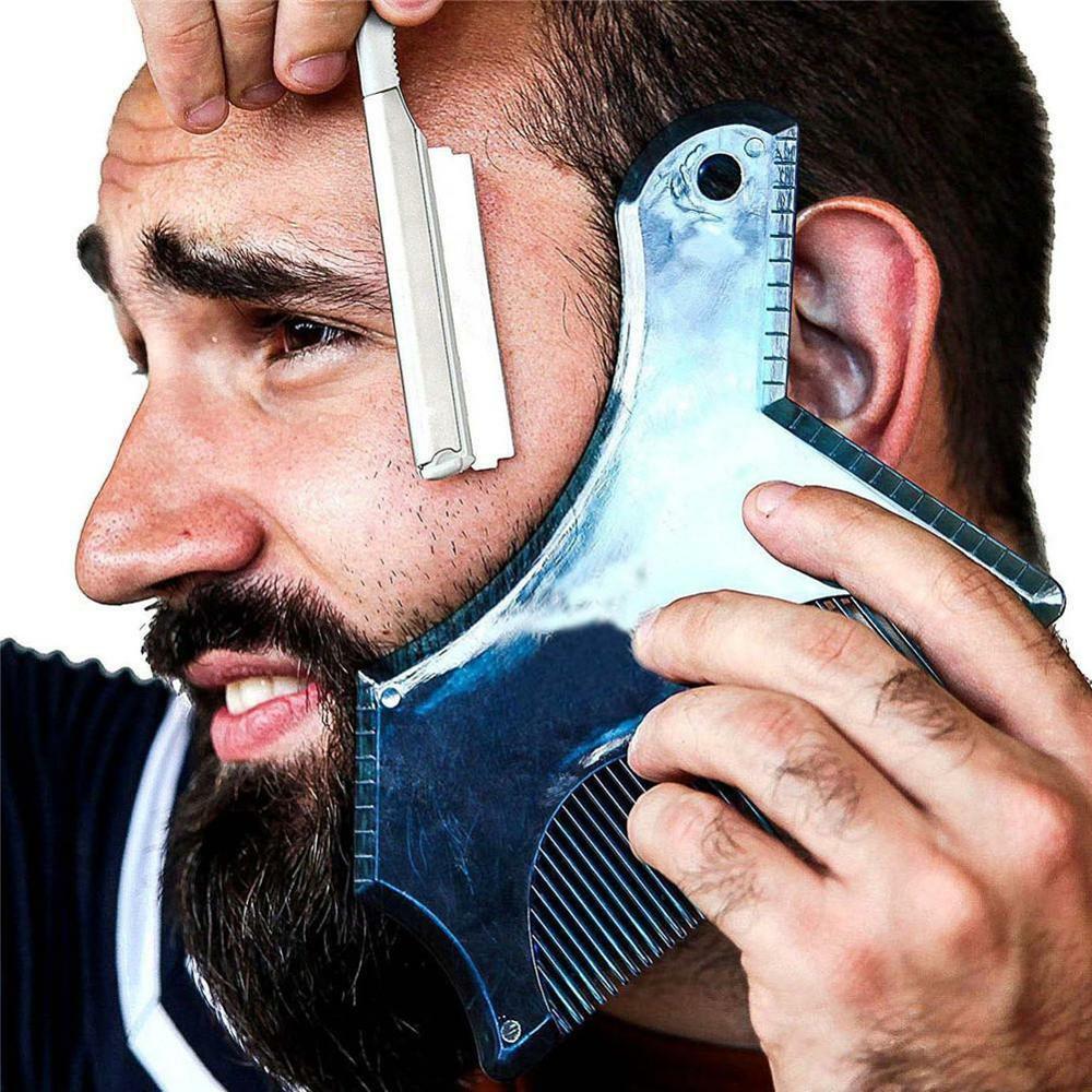 New Fashion Men Beard Shaping Styling Template Comb