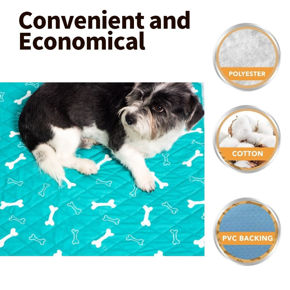 Bone Dog Bed Mats Pet Urine Pad Reusable Mat