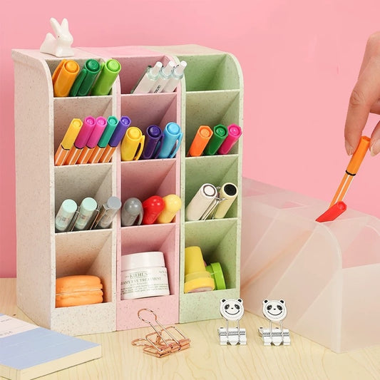 Kawaii Desk Pen Holder Makeup Storage Box