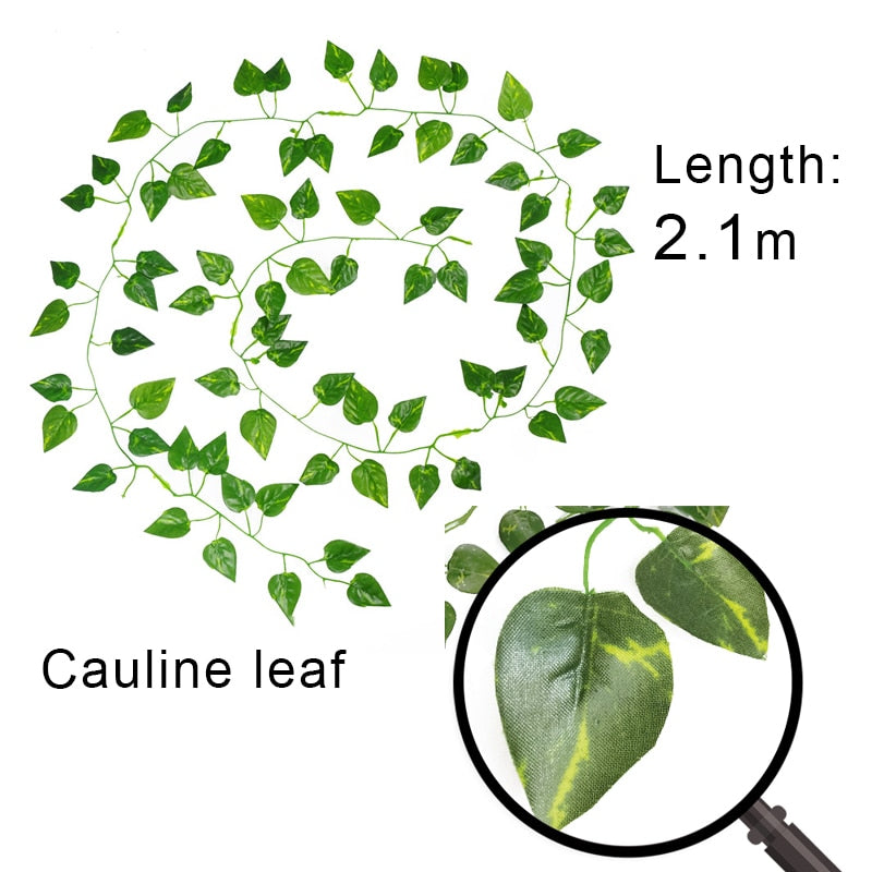 Artificial Vine Plants Hanging Ivy Green Leaves Garland