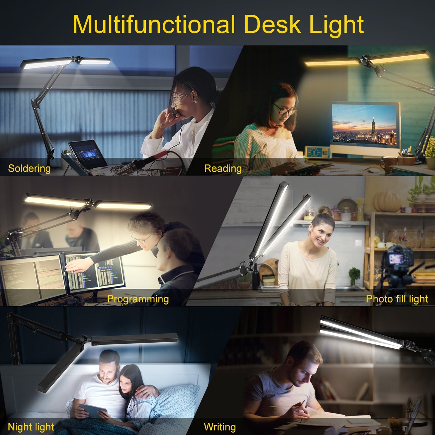 12V Reading Desk Lamp with LED Lights Indoor Light