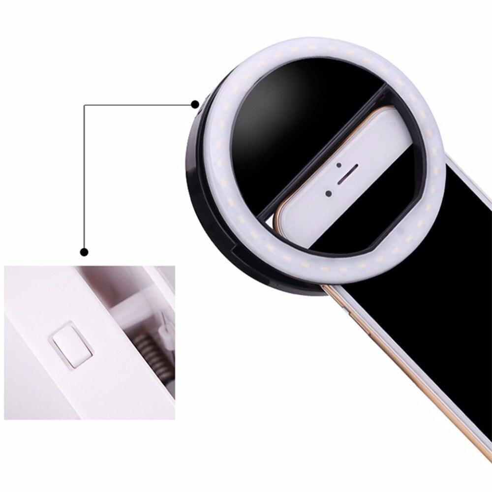LED Selfie Flash Light Camera Clip-on Mobile phone ring light