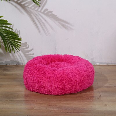 Round Long Plush Super Soft Pet Mat Comfortable Kennel