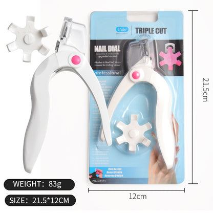 Triple Cut Acrylic Tip Cutter with Catcher & Measuring Dial