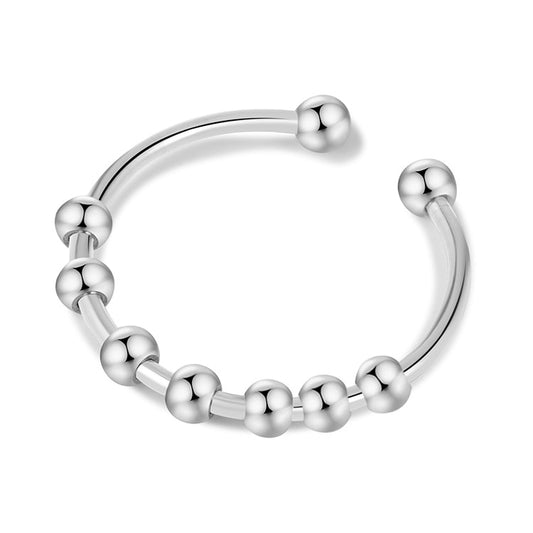 Rotate Freely Anti Stress Anxiety Ring Women Adjustable