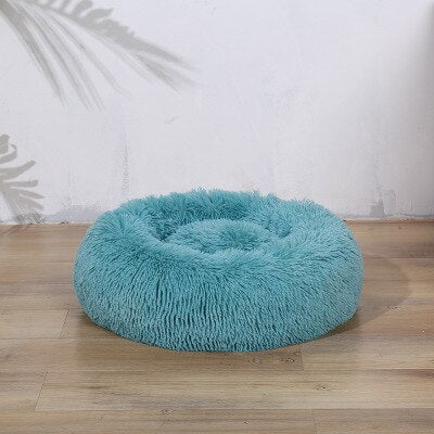 Round Long Plush Super Soft Pet Mat Comfortable Kennel