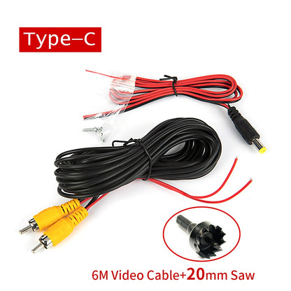 Reverse Camera Video Cable for Car Rear View Parking Universal