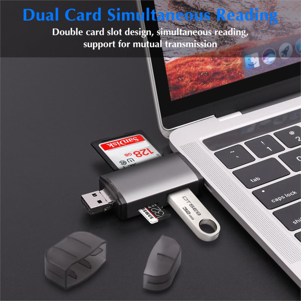 Card Reader Micro USB 2.0 Type C to SD Micro