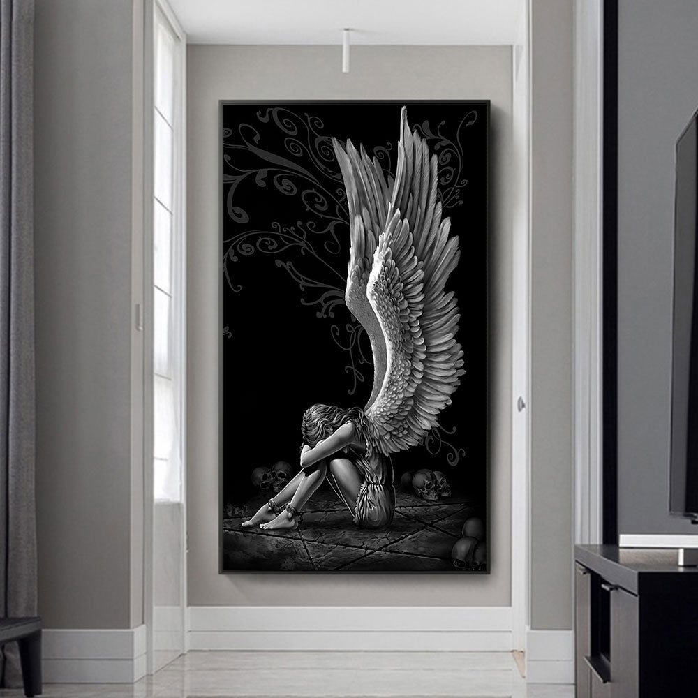Angels Art Posters Skeleton Canvas Print Abstract
