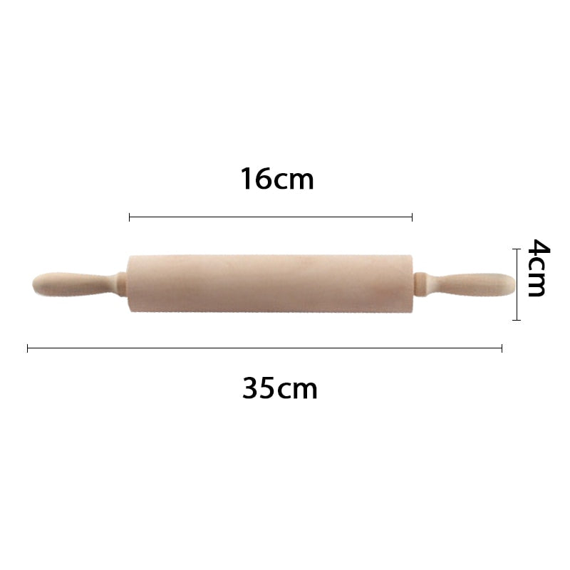 Christmas Rolling Pins Rock Snowflake Elk Wooden Rolling