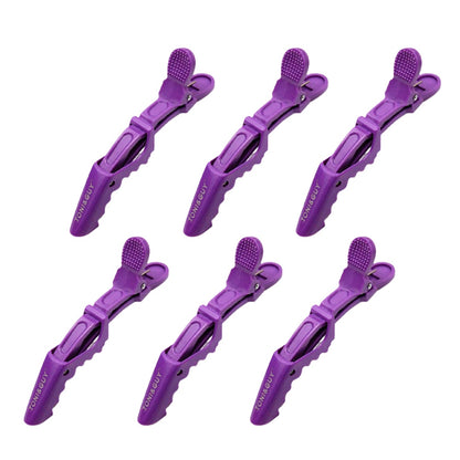 6 pieces lot Plastic Hair Clip Hairdressing Clamps