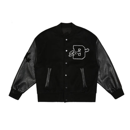 Letter embroidery men's jacket coat stitching embroidery baseball uniform