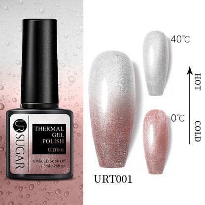 Beauty Thermal Ultra-thin Glitter 3 Colors Soak Off Nail Art Gel