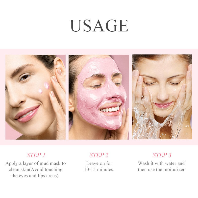 Beauty Sakura Mud Face Mask Cleansing Whitening Moisturizing