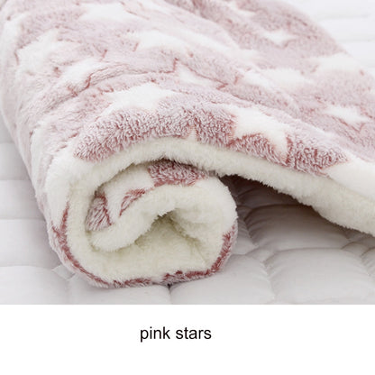 Soft Fleece Pad Blanket Flannel Thickened Pet Bed Mat