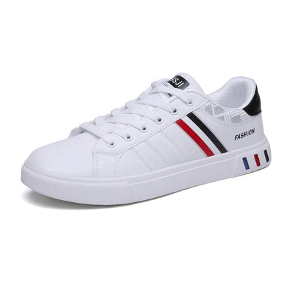 White vulcanized sneakers boys cheap flat comfortable shoes