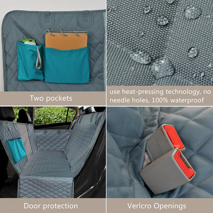 Dog Car Seat Cover 100% Waterproof Pet Travel Mat Mesh Dog Carrier