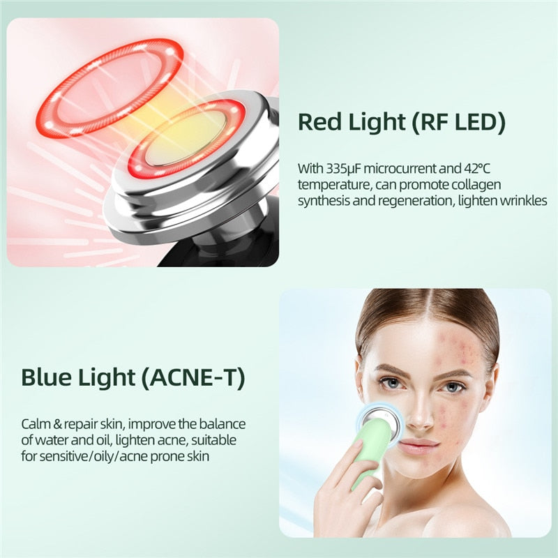 Beauty EMS LED Light Therapy Skin Care Beauty Skin Scrubber