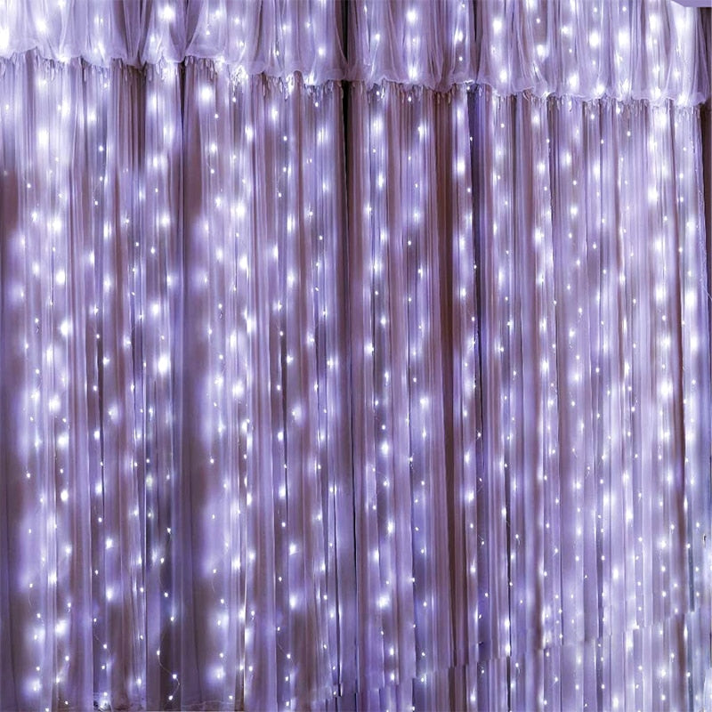 Curtain Fairy Lights Navidad LED Garland Decoration