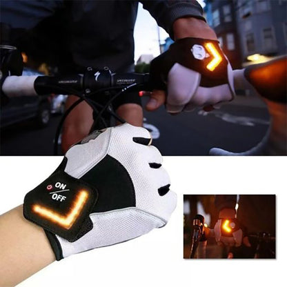Fingerless Gloves Bicycle Gloves With Turn Signals