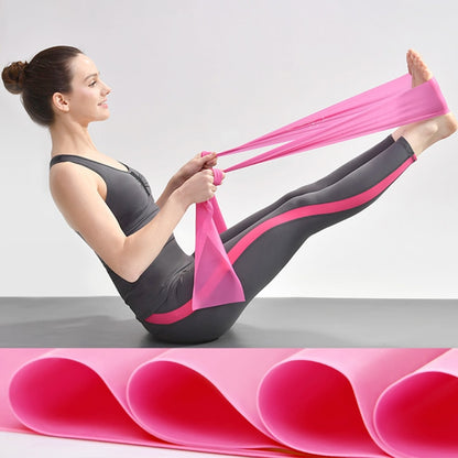 Yoga Pilates Stretch Resistance Band Elastic Exercise