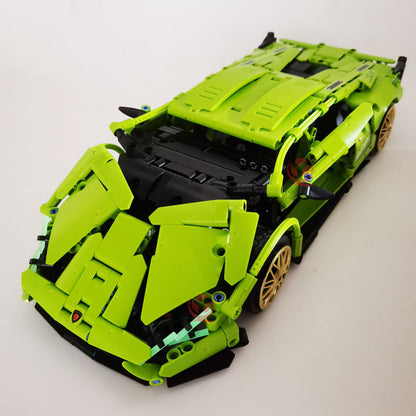 Super Racing Sports Technical Car Model Building Blocks