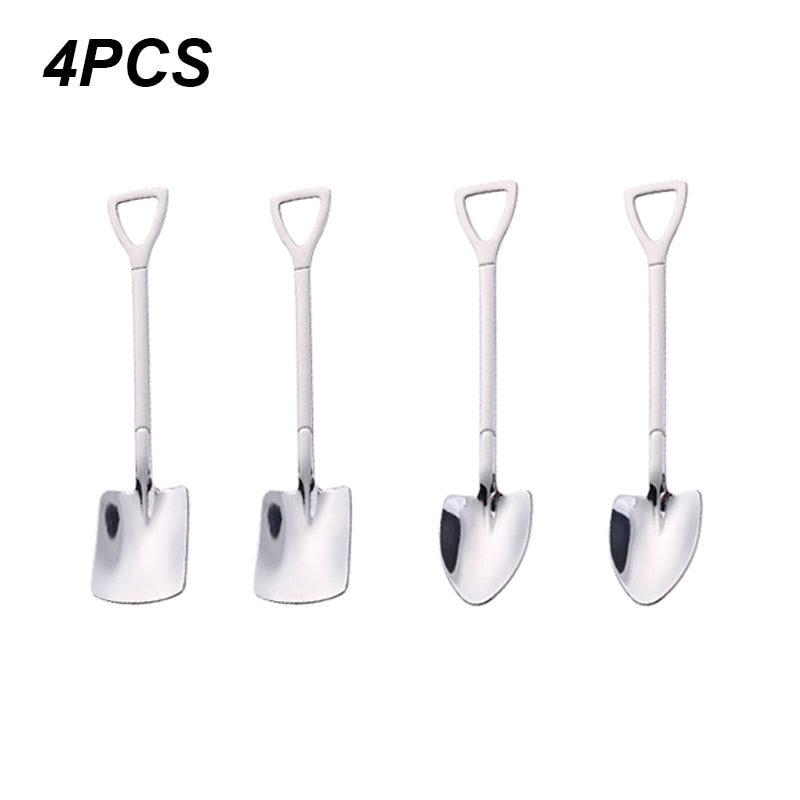 Shovel Spoons Stainless Steel Teaspoons Tableware