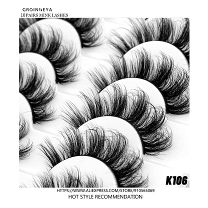 Beauty 3D Faux Mink Lashes Fluffy Soft Wispy