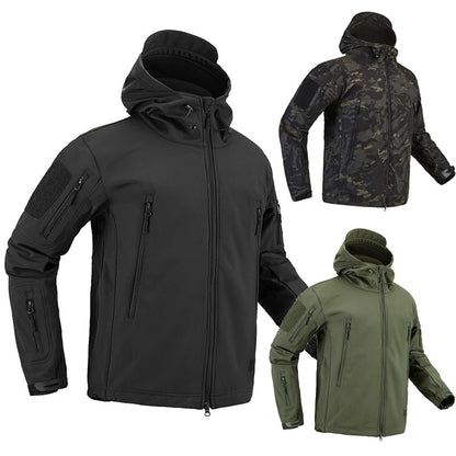 Men's Winter Jacket Army Soft Shell Clothes