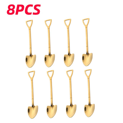Shovel Spoons Stainless Steel Teaspoons Tableware
