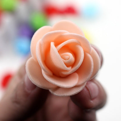Foam Rose for Bear Artificial Flowers Diy Gifts Box