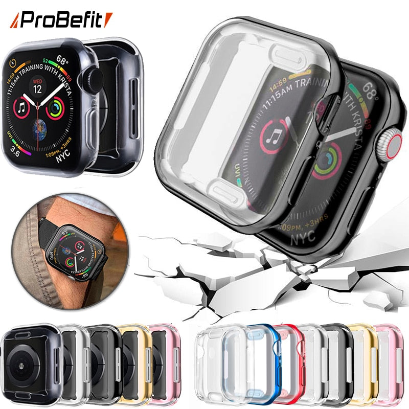 Slim Watch Cover for Apple Watch Case Soft Clear TPU Screen Protector