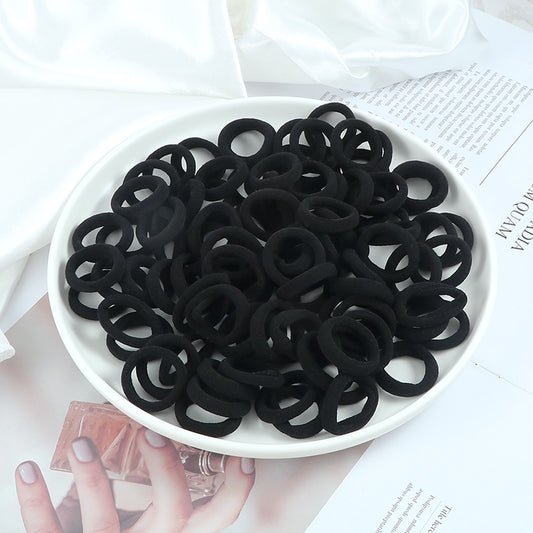 Solid Rubber Band Nylon Small Big Elastic Hair Bands