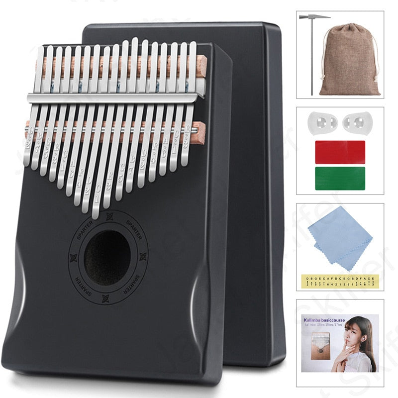 Kalimba Thumb Piano 17 Keys, Portable Mbira Finger Piano