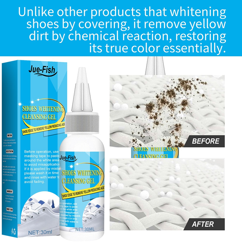 White Shoes Stain Polish Whiten Cleaning Dirt Remover