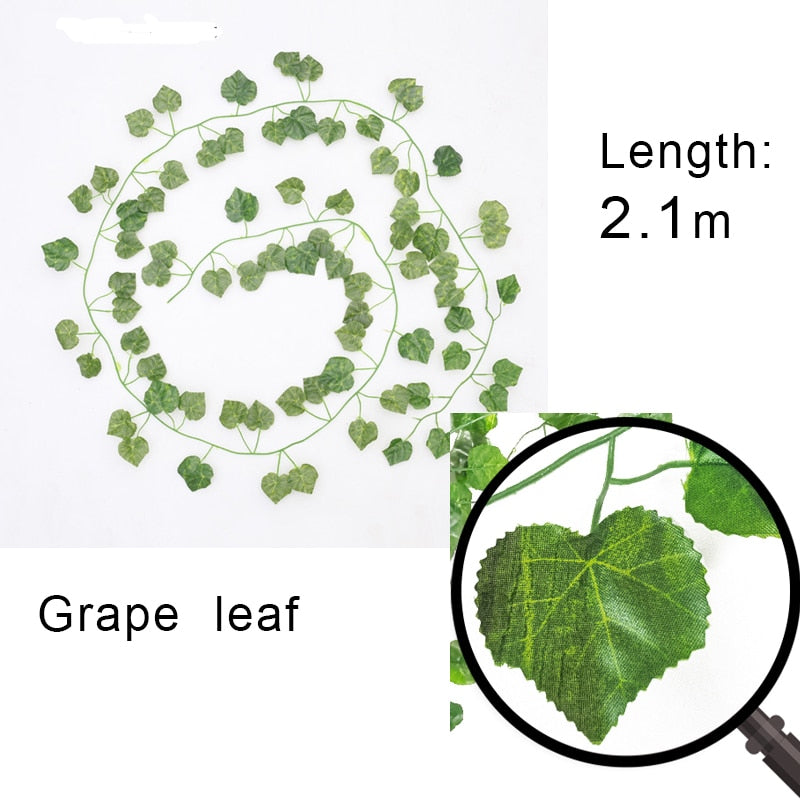 Artificial Vine Plants Hanging Ivy Green Leaves Garland