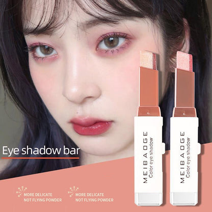 Beauty Double Color Glitter Eye shadow Stick Matte Eyeshadow Makeup