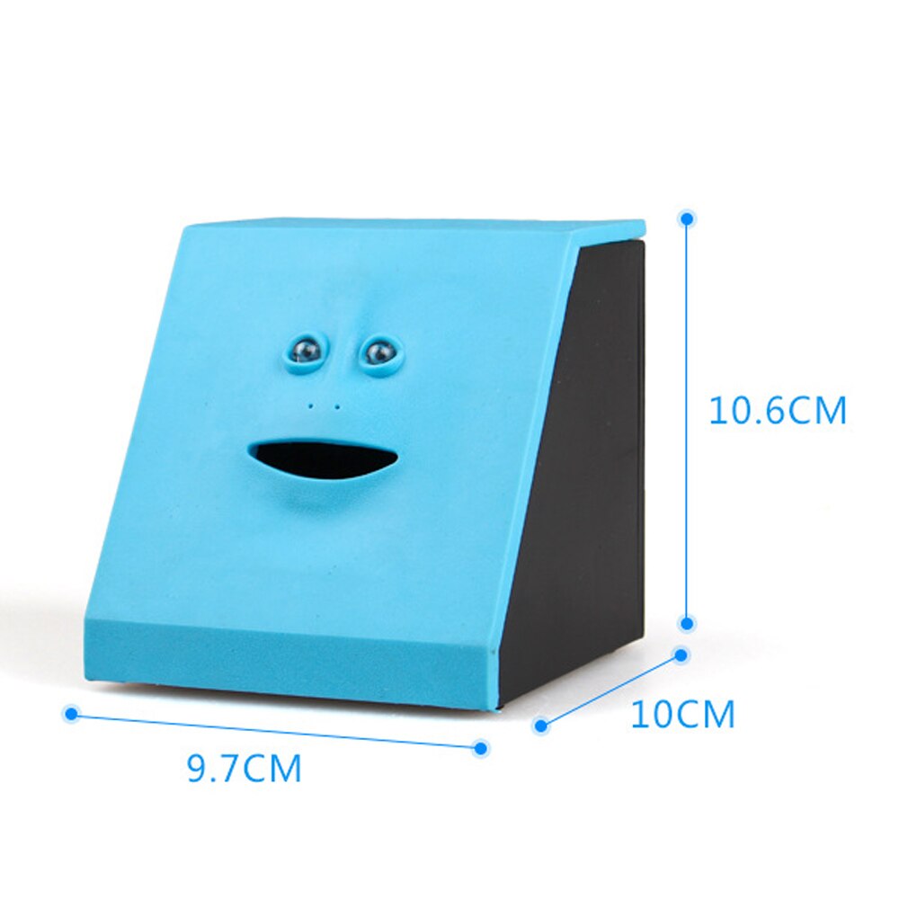 Children Sensor Coin Box Cute Face Bank Money Safe Box