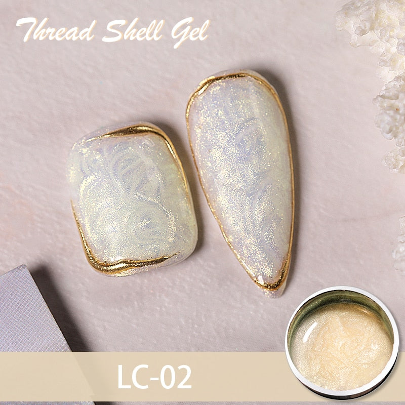 Beauty Thread Shell Nail Gel Polish Pearl Shell Semi-Permanent